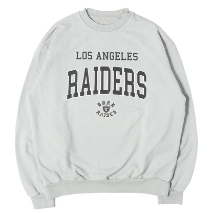 24AW ×NFL ラスベガス・レイダース カレッジロゴ スウェット(COLLEGE CREWNECK)