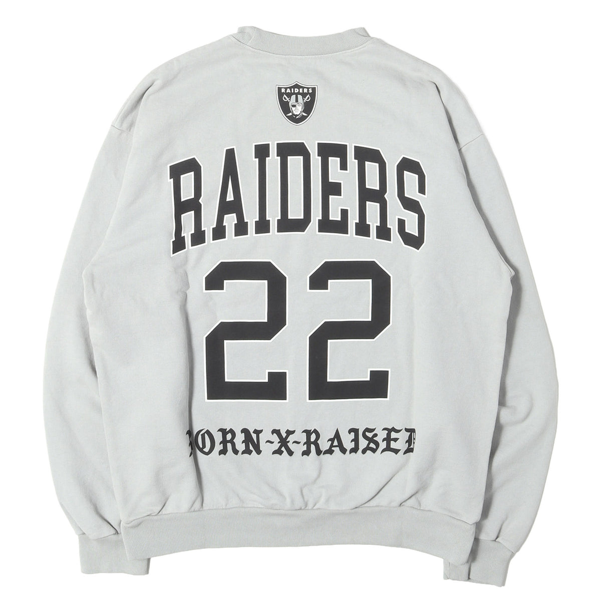 24AW ×NFL ラスベガス・レイダース カレッジロゴ スウェット(COLLEGE CREWNECK)