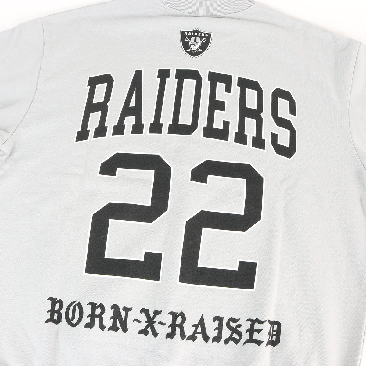 24AW ×NFL ラスベガス・レイダース カレッジロゴ スウェット(COLLEGE CREWNECK)