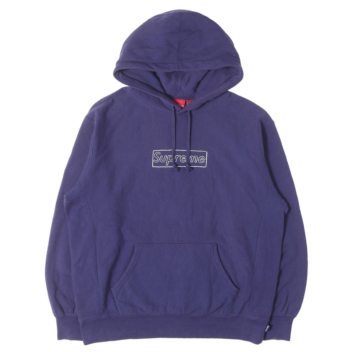 21SS ×KAWS チョーク BOXロゴ スウェットパーカー(Chalk Logo Hooded Sweatshirt)