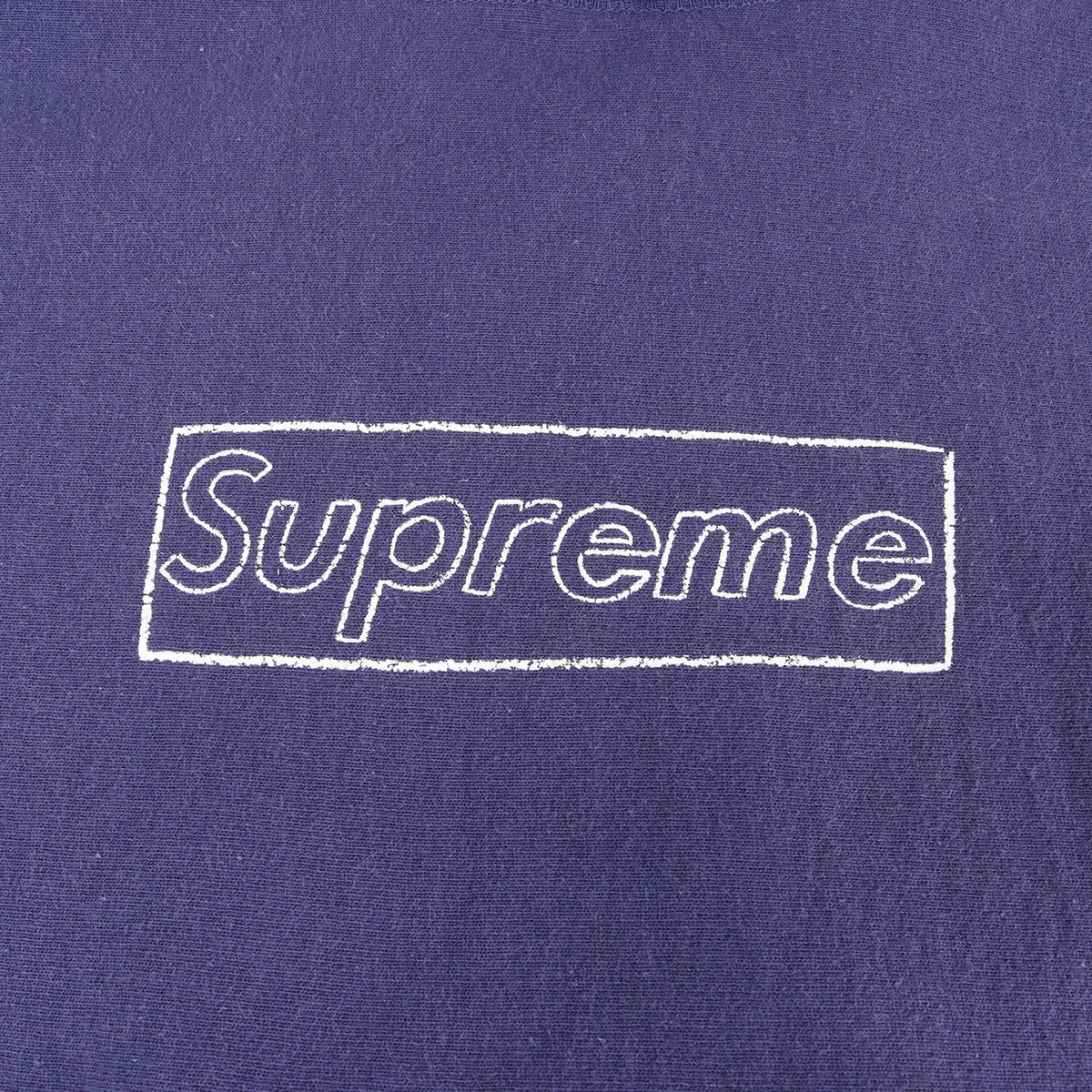 21SS ×KAWS チョーク BOXロゴ スウェットパーカー(Chalk Logo Hooded Sweatshirt)