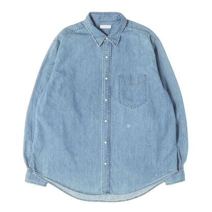 25SS スナップボタン ライトデニムシャツ(Regular Collar Light Denim Shirt)