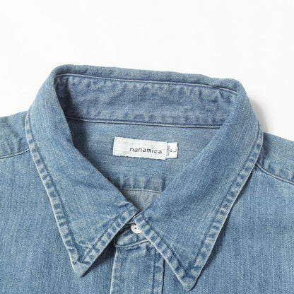 25SS スナップボタン ライトデニムシャツ(Regular Collar Light Denim Shirt)