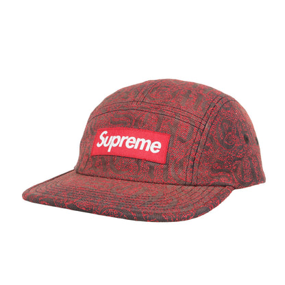 26SS オールドイングリッシュロゴ柄 デニム BOXロゴ キャンプキャップ(Stitched Old English Denim Camp Cap)