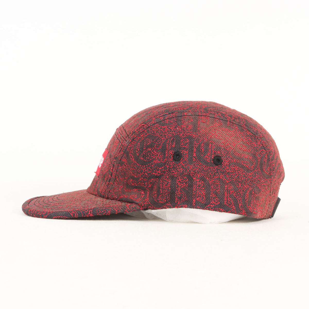 26SS オールドイングリッシュロゴ柄 デニム BOXロゴ キャンプキャップ(Stitched Old English Denim Camp Cap)