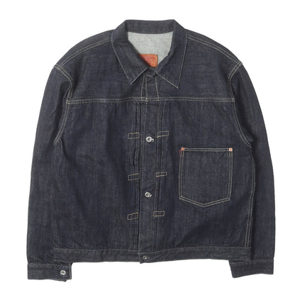 [人気モデル 濃紺] 大戦 1st タイプ Tバック デニムジャケット (S40's Jacket 14oz)