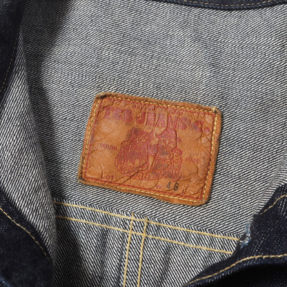 [人気モデル 濃紺] 大戦 1st タイプ Tバック デニムジャケット (S40's Jacket 14oz)