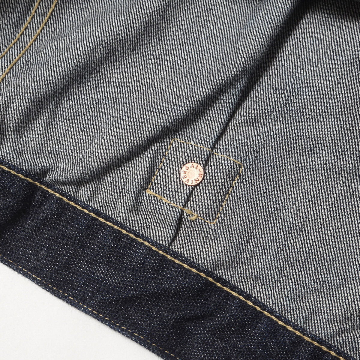 [人気モデル 濃紺] 大戦 1st タイプ Tバック デニムジャケット (S40's Jacket 14oz)