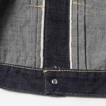 [人気モデル 濃紺] 大戦 1st タイプ Tバック デニムジャケット (S40's Jacket 14oz)