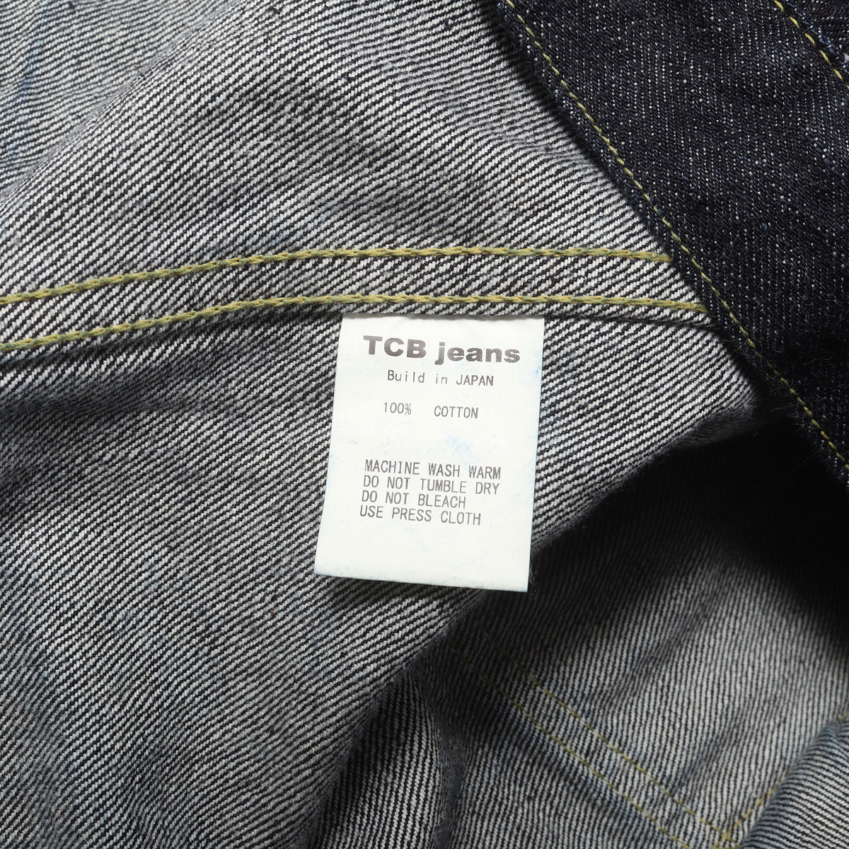 [人気モデル 濃紺] 大戦 1st タイプ Tバック デニムジャケット (S40's Jacket 14oz)