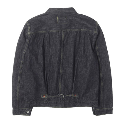 [人気モデル 濃紺] 大戦 1st タイプ Tバック デニムジャケット (S40's Jacket 14oz)