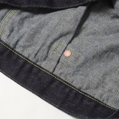 [人気モデル 濃紺] 大戦 1st タイプ Tバック デニムジャケット (S40's Jacket 14oz)