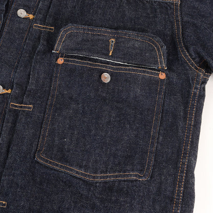 [人気モデル 濃紺] 1st アーリータイプ Tバック デニムジャケット (20's Jacket 12.5oz)
