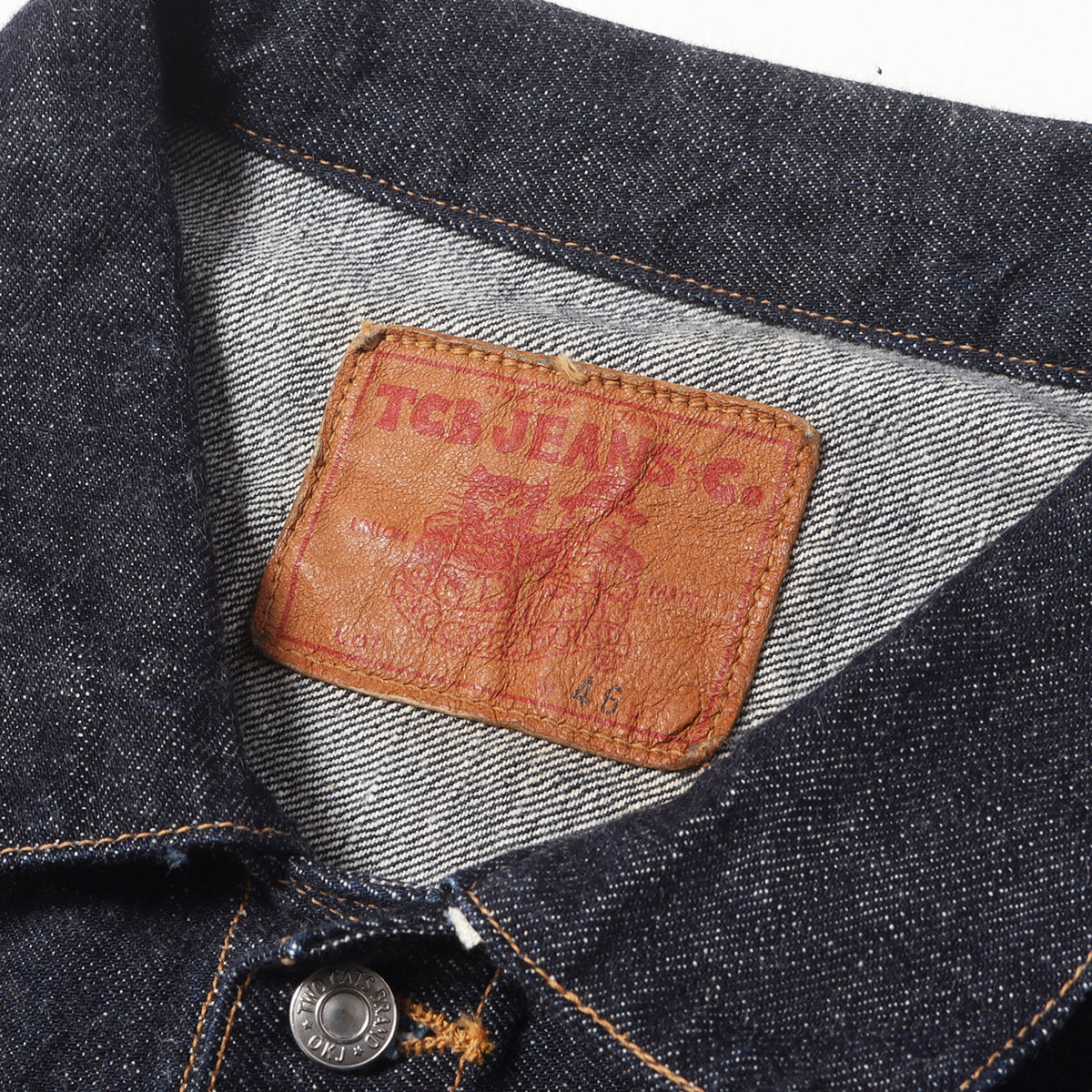 [人気モデル 濃紺] 1st アーリータイプ Tバック デニムジャケット (20's Jacket 12.5oz)