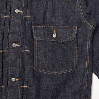 [人気モデル 濃紺] 1st アーリータイプ Tバック デニムジャケット (20's Jacket 12.5oz)
