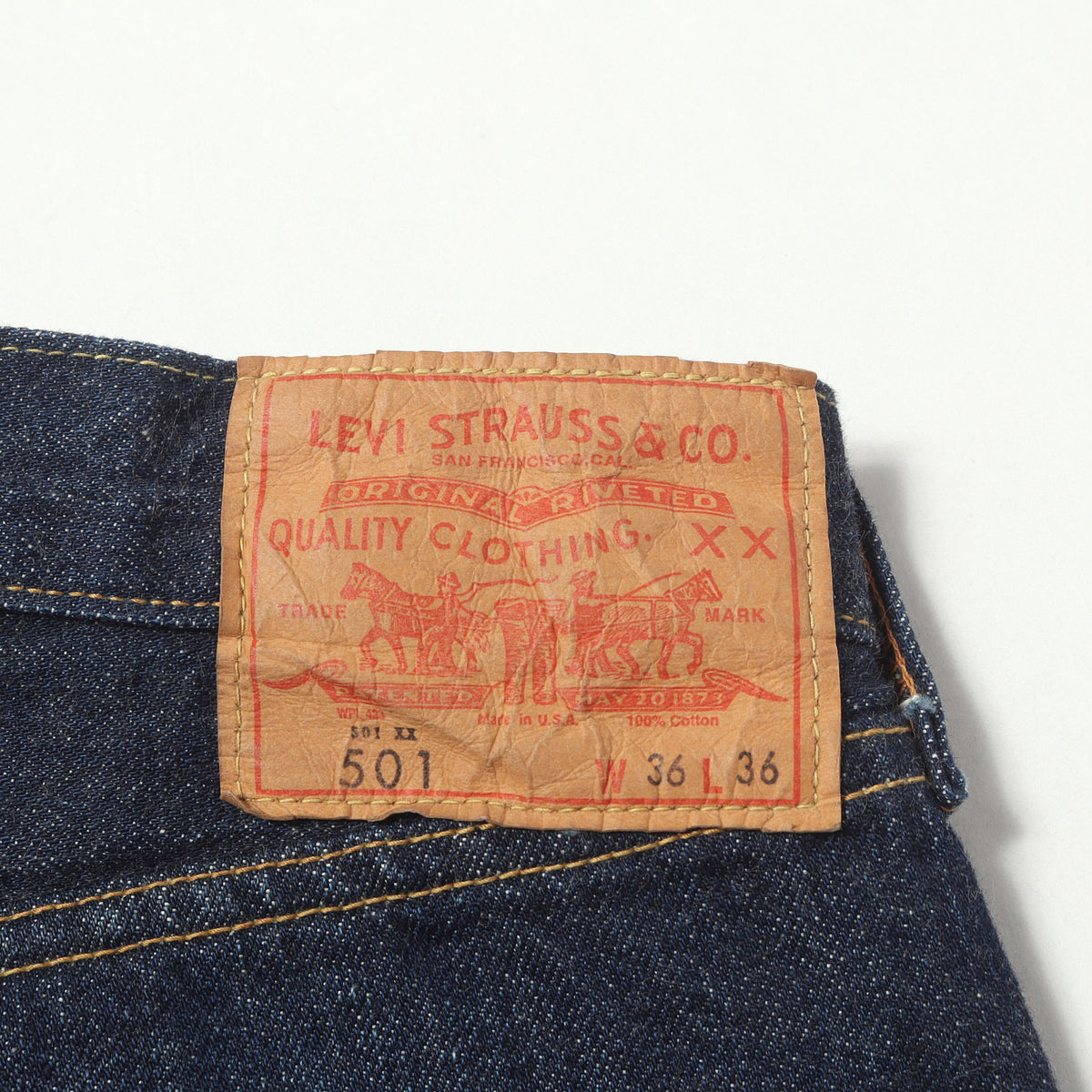 [濃紺 ビッグサイズ] 00s 1966年復刻 501XX-501 Big E デニムパンツ / USA製 66501-0077