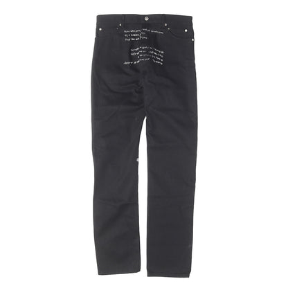 23SS グラフィックプリント ジップデザイン デニムパンツ