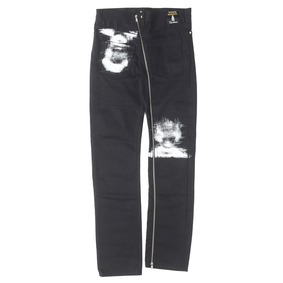 23SS グラフィックプリント ジップデザイン デニムパンツ