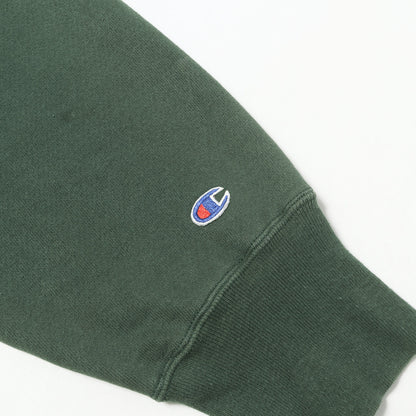 [Goodフェード 刺繍タグ] 90s リバースウィーブ スウェット スナップ カーディガン USA製