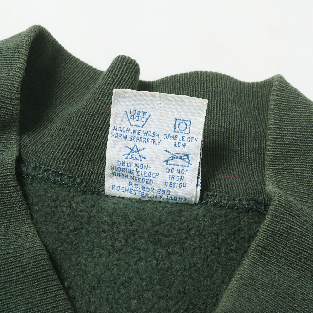 [Goodフェード 刺繍タグ] 90s リバースウィーブ スウェット スナップ カーディガン USA製