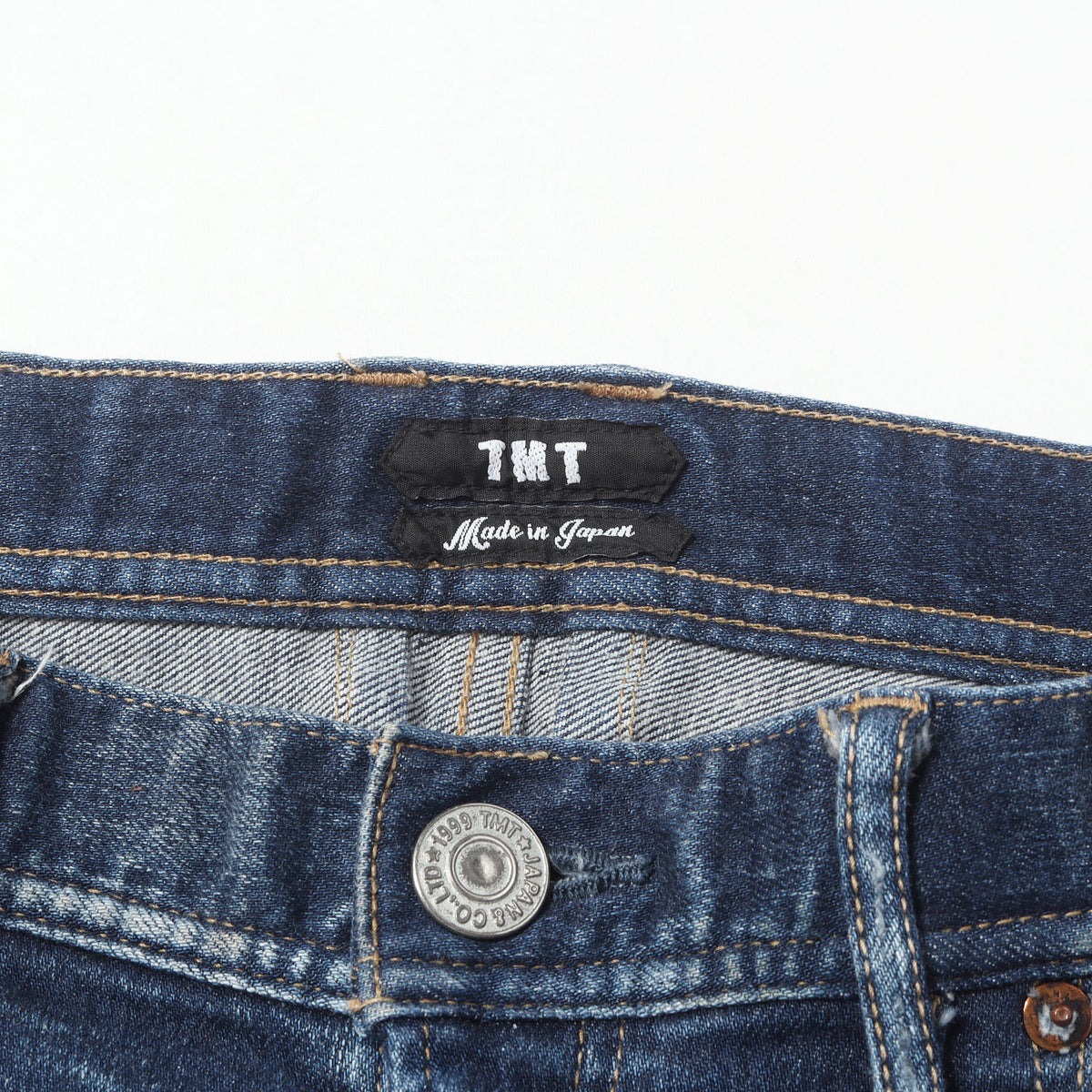 21AW ダメージリペア加工 ストレッチ タイト デニムパンツ (HYBRID-STRETCH DENIM 5P TIGHT TAPERED)