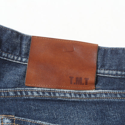 21AW ダメージリペア加工 ストレッチ タイト デニムパンツ (HYBRID-STRETCH DENIM 5P TIGHT TAPERED)