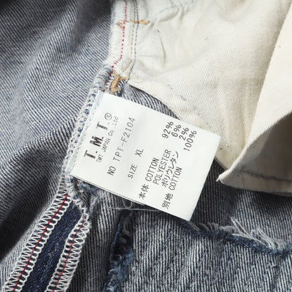 21AW ダメージリペア加工 ストレッチ タイト デニムパンツ (HYBRID-STRETCH DENIM 5P TIGHT TAPERED)