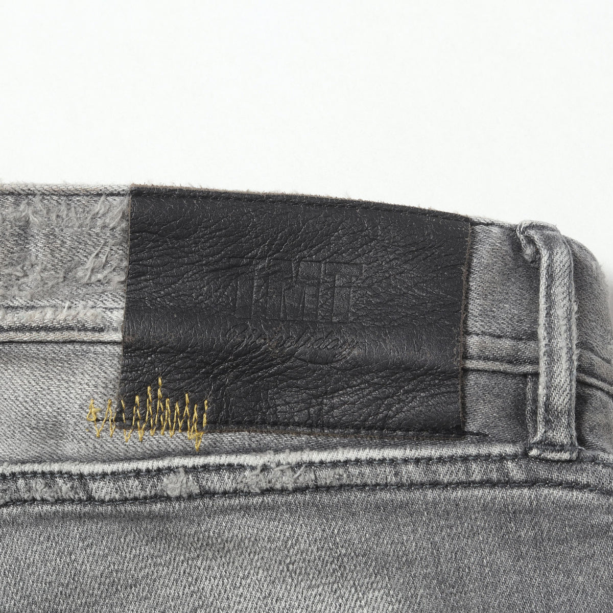 20SS ダメージリペア加工 ストレッチ クロップド デニムパンツ (HYBRID-STRETCH NEON CRASH DENIM 5P CROPPED TAPERED)