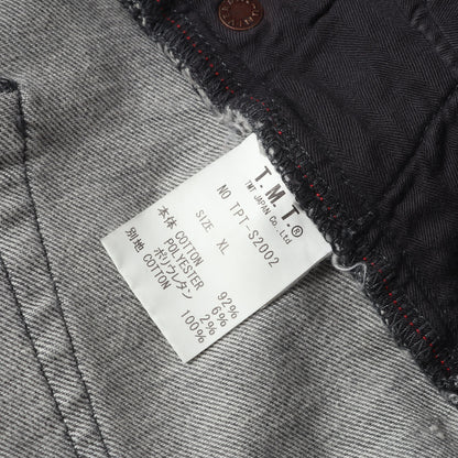 20SS ダメージリペア加工 ストレッチ クロップド デニムパンツ (HYBRID-STRETCH NEON CRASH DENIM 5P CROPPED TAPERED)