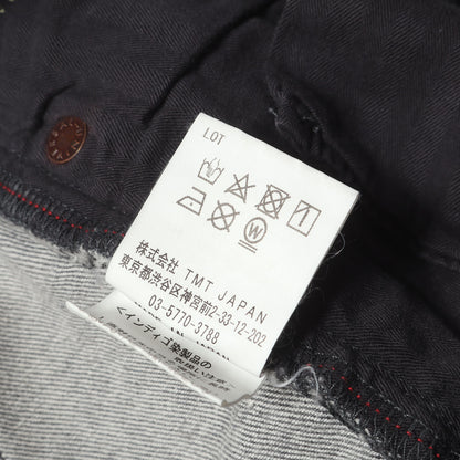 20SS ダメージリペア加工 ストレッチ クロップド デニムパンツ (HYBRID-STRETCH NEON CRASH DENIM 5P CROPPED TAPERED)