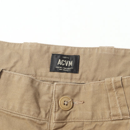 ツータック コットンツイル ワイド チノパンツ (DOUBLE-PLEATED COTTON TWILL WIDE TROUSERS)