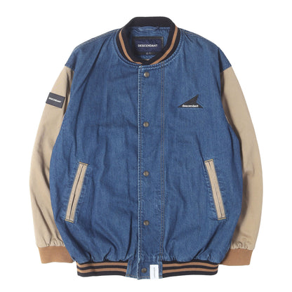 ロゴ刺繍 デニム コンビ スタジャン(SQUAD DENIM JACKET)