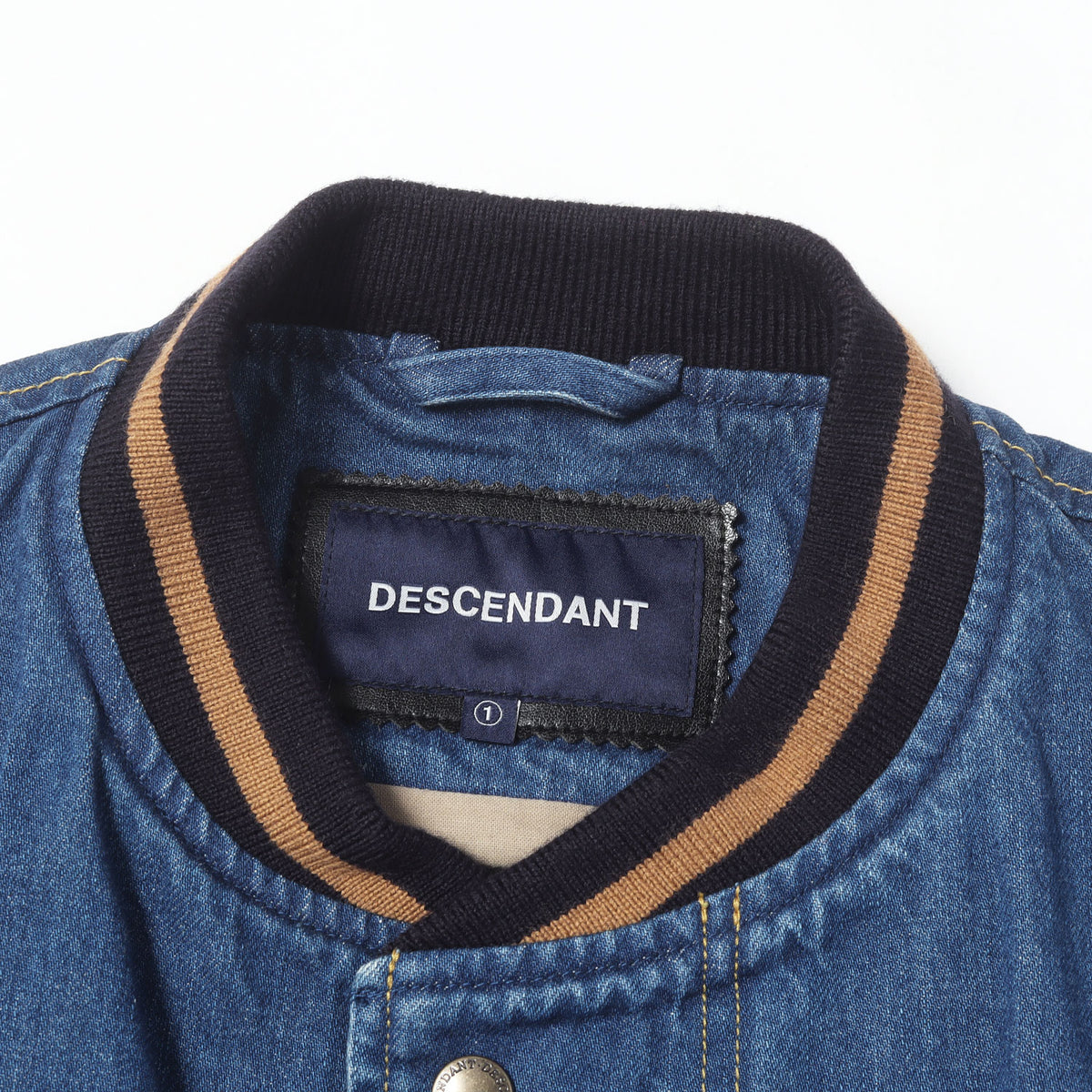 ロゴ刺繍 デニム コンビ スタジャン(SQUAD DENIM JACKET)