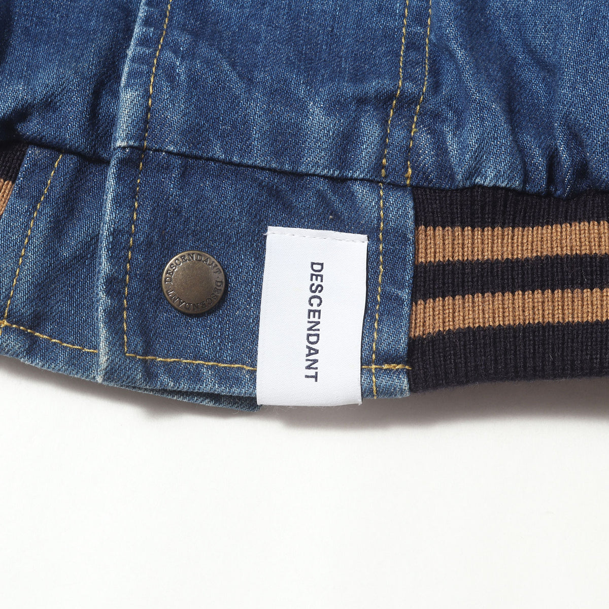 ロゴ刺繍 デニム コンビ スタジャン(SQUAD DENIM JACKET)