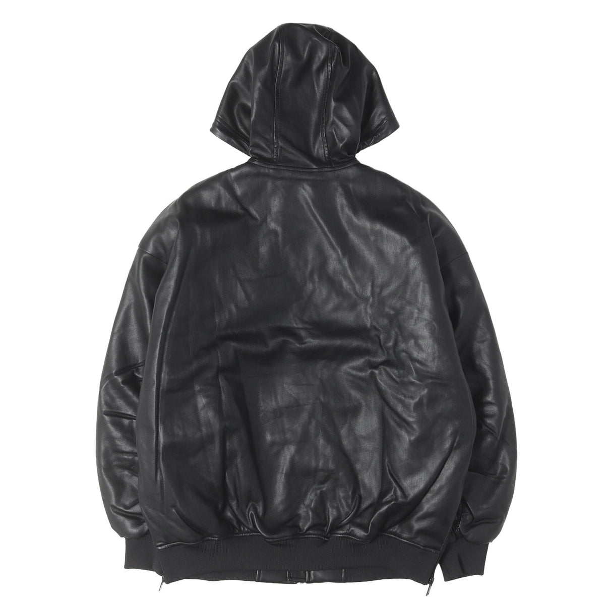 23AW Adilenium オーバーサイズ フェイクレザー ジャケット(W FAUX LEATHER JK)