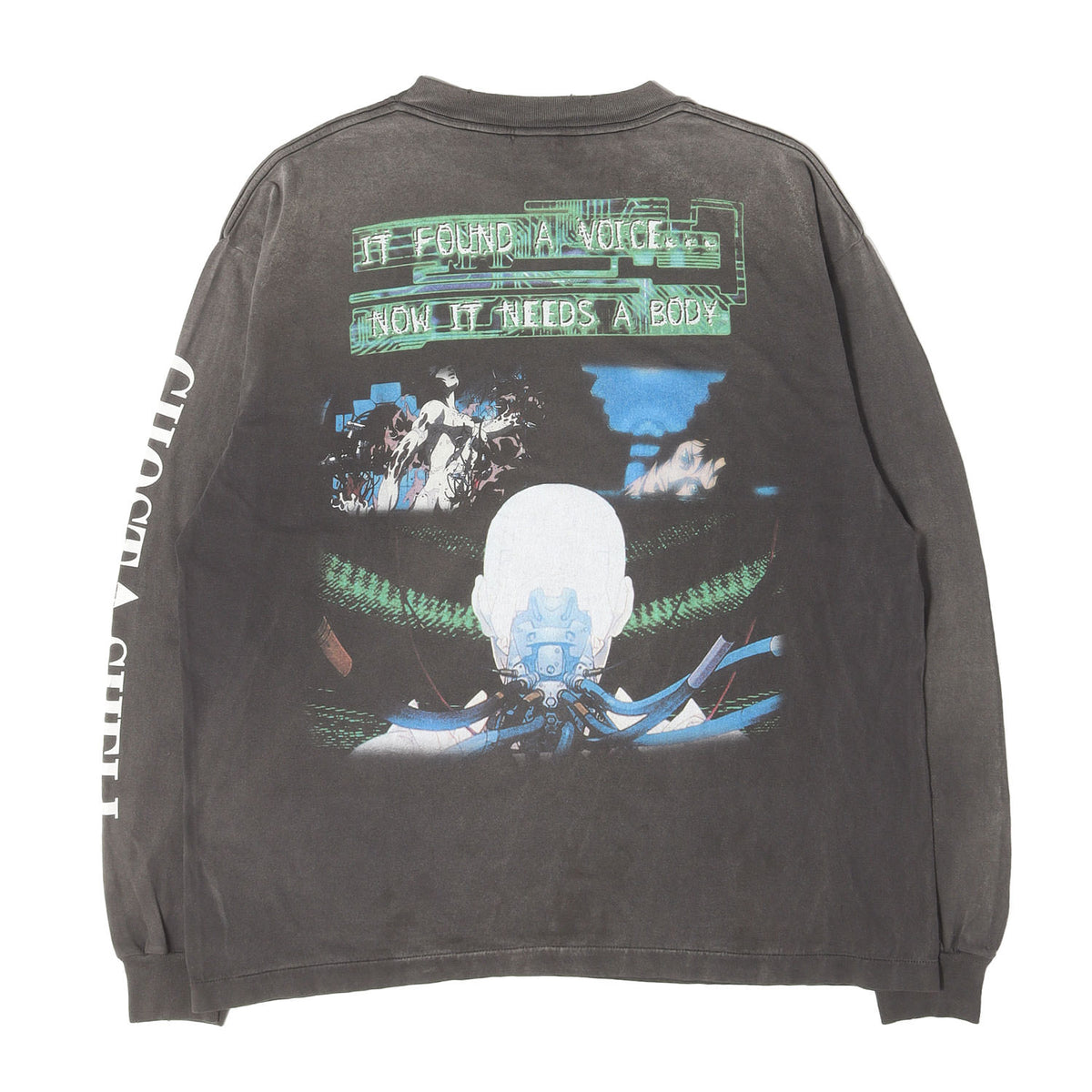 24AW ×GHOST IN THE SHELL / 攻殻機動隊 ヴィンテージ加工 ロングスリーブ Tシャツ(GS_LS TEE / ILYA GITS)