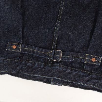 [人気モデル 濃紺] 大戦 1st タイプ Tバック デニムジャケット (S40's Jacket 14oz)
