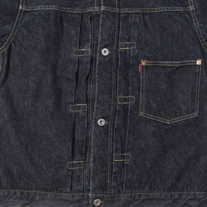 [人気モデル 濃紺] 大戦 1st タイプ Tバック デニムジャケット (S40's Jacket 14oz)