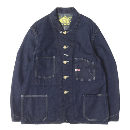 ハート チェンジボタン デニム カバーオール / チョアコート (Cathartt Chore Coat 10oz)