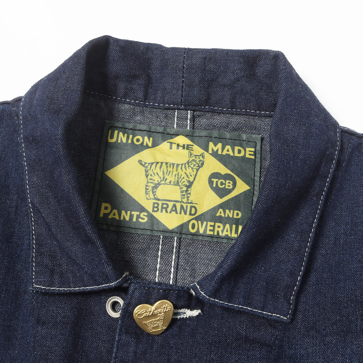ハート チェンジボタン デニム カバーオール / チョアコート (Cathartt Chore Coat 10oz)