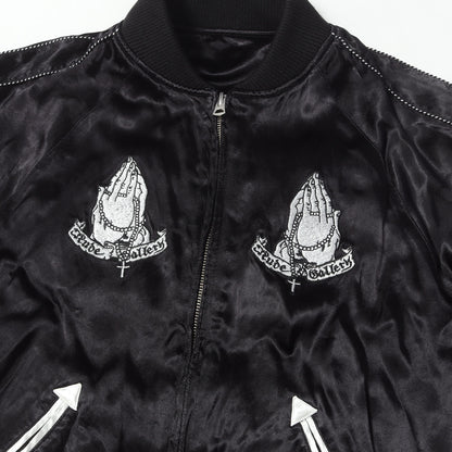 23AW ×The Birthday マリア&スカル リバーシブル サテン スカジャン(SKULL＆SWALLOW SOUVENIR JACKET)