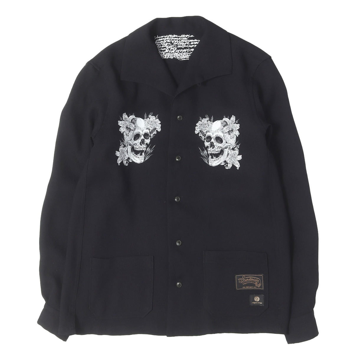 21AW ×MAGICAL DESIGN スカル イタリアンカラーシャツ(DEDICATED ITALIAN COLLAR SHIRT)