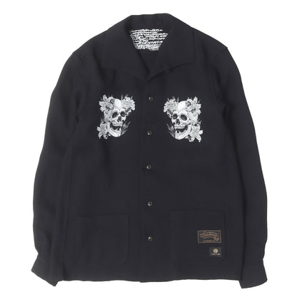 21AW ×MAGICAL DESIGN スカル イタリアンカラーシャツ(DEDICATED ITALIAN COLLAR SHIRT)