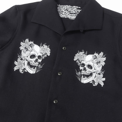 21AW ×MAGICAL DESIGN スカル イタリアンカラーシャツ(DEDICATED ITALIAN COLLAR SHIRT)