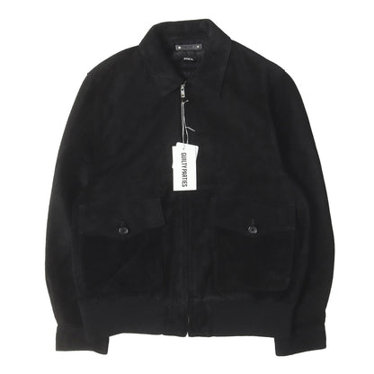 26AW ×MINEDENIM ×Stie-lo スウェードレザー 裏地レオパード ジャケット(SUEDE LEATHER JACKET)
