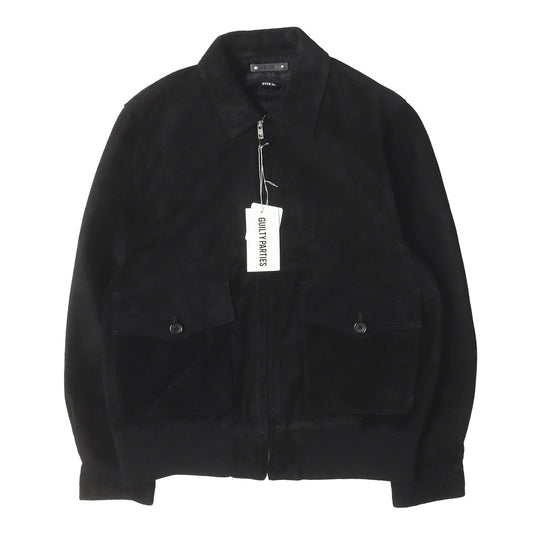 26AW ×MINEDENIM ×Stie-lo スウェードレザー 裏地レオパード ジャケット(SUEDE LEATHER JACKET)