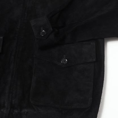 26AW ×MINEDENIM ×Stie-lo スウェードレザー 裏地レオパード ジャケット(SUEDE LEATHER JACKET)