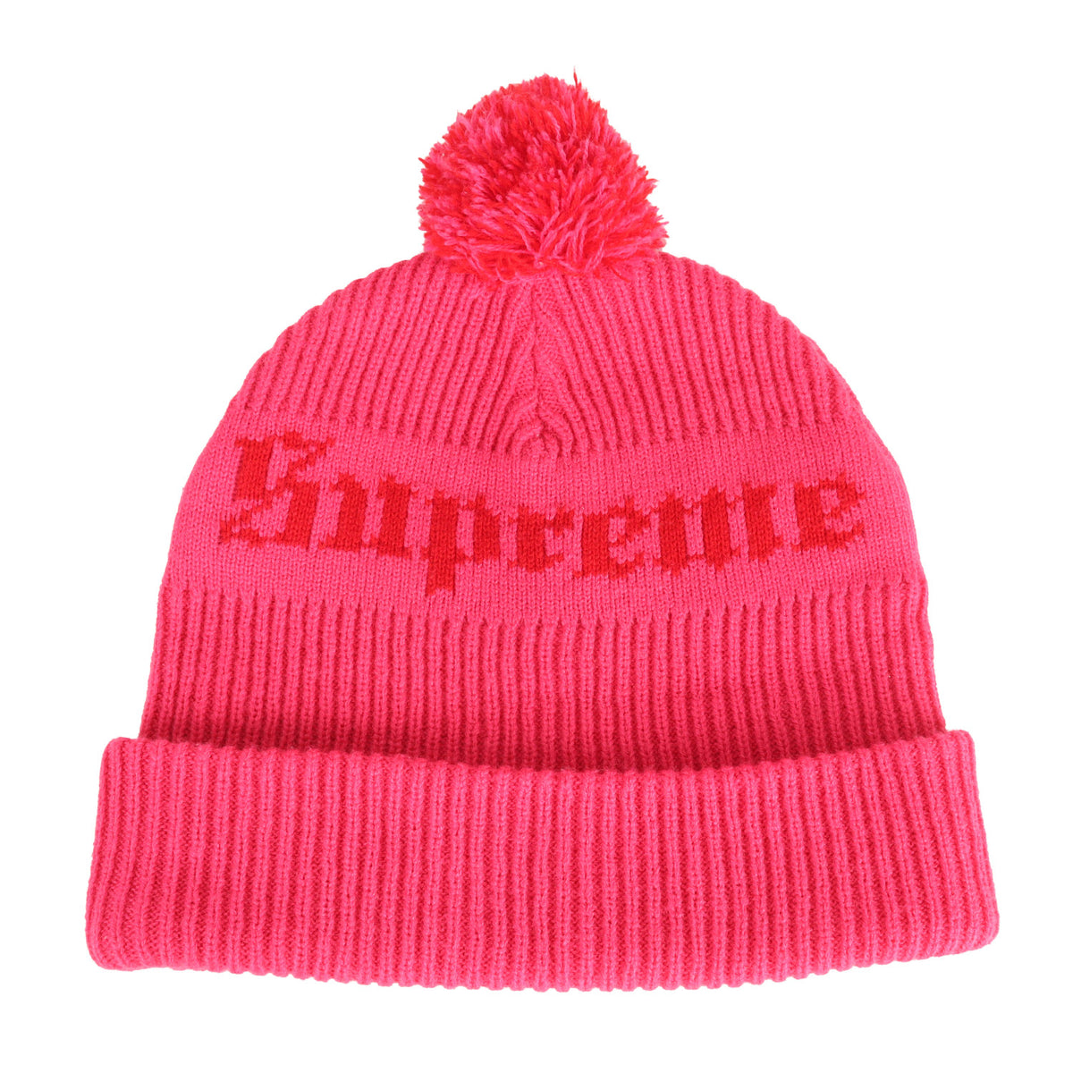 オールドイングリッシュロゴ ポンポン ニットビーニー(Old English Beanie)