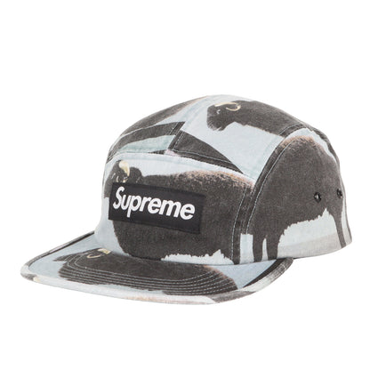 25SS ×Damien Hirst ブラックシープ柄 BOXロゴ キャンプキャップ(Camp Cap)