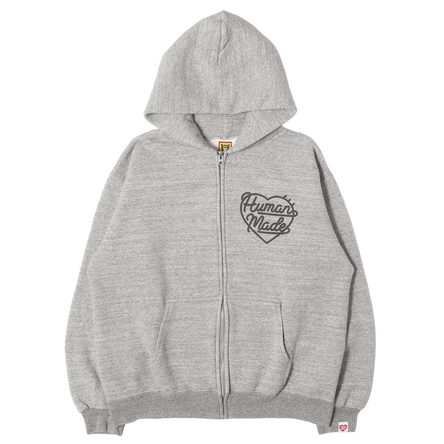 Human Made ハートロゴ パーカー グレー HUMAN MADE (ヒューマンメイド) 22AW ハートロゴ ジップ スウェット